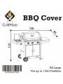 BBQ COVER PVC GRILLMATE 170X65X115CM