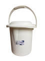Bucket with lid Cream