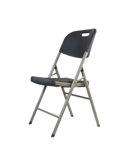 Folding chair Plastic/Steel Black