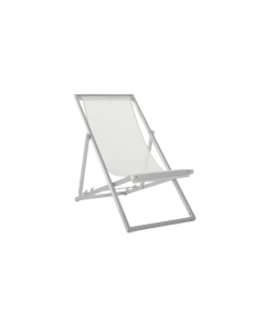Aluminium and Textilene Deck Chair 