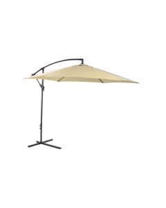 3 X3 Meter Round Outdoor Cantilever Umbrella in Cream Colour 