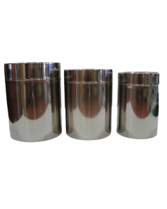 18/8 canister set of 3 pcs