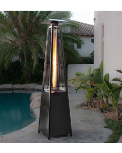 Modern patio heater triangle anthracite