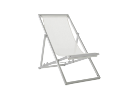 Aluminium and Textilene Deck Chair
