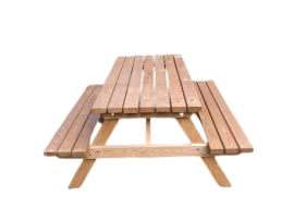 WOODEN A-FRAME PICNIC BENCH – 6 SEATER