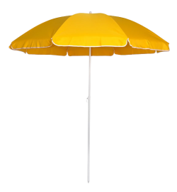 Outdoor Commercial Beach Umbrella 2.4m Yellow