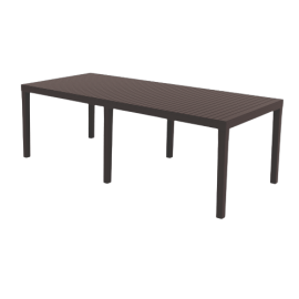TABLE INDO ANTHRACITE 220X90X72CM