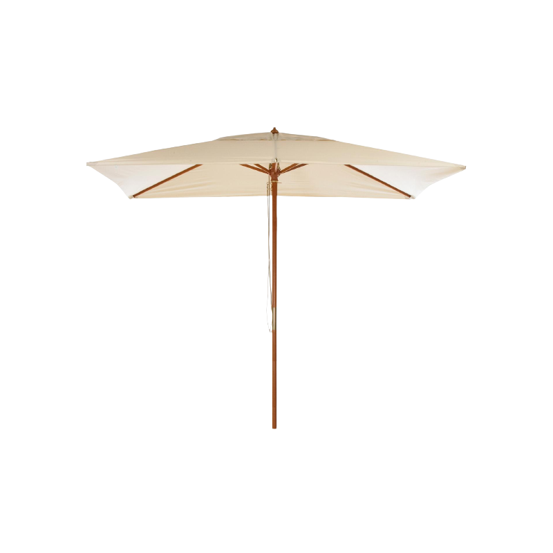 Square shape 2x2 meter parasol  Natural Colour