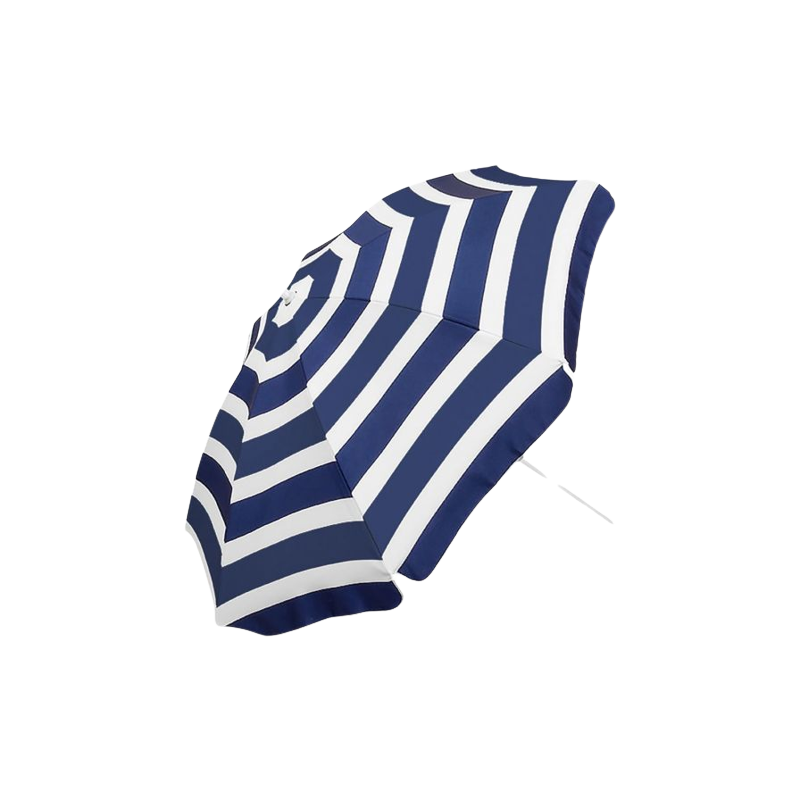 Commercial beach umbrella 2.4m Blue/White