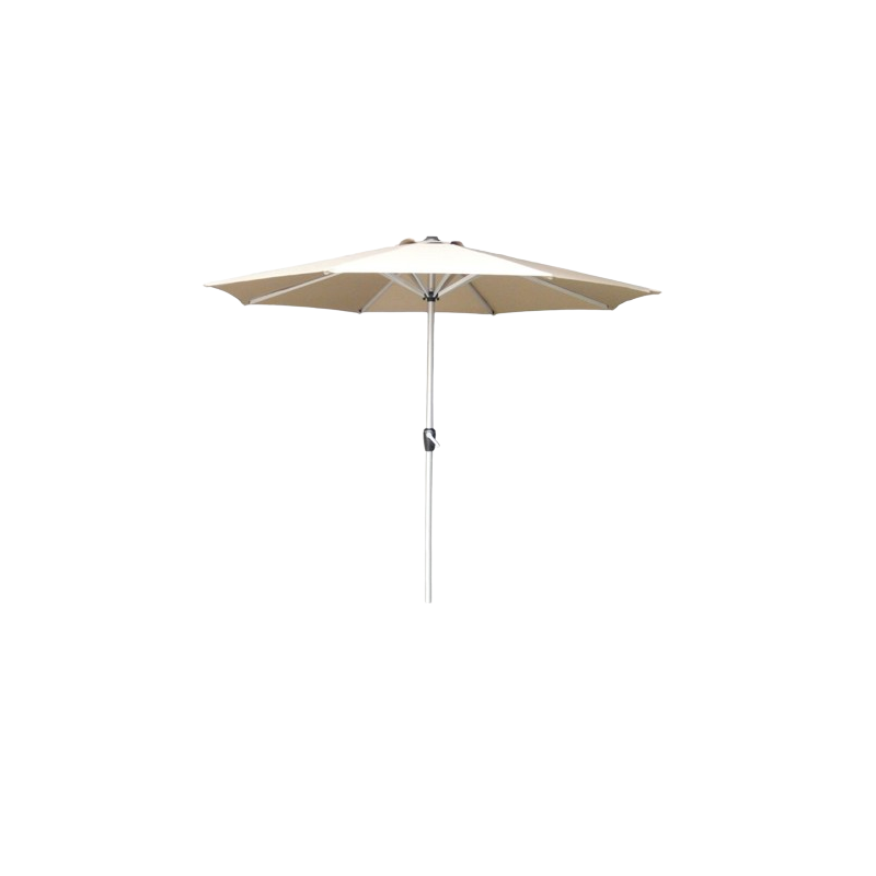 2.5m Round Crank Handle Parasol Aluminium Deluxe Cream Colour