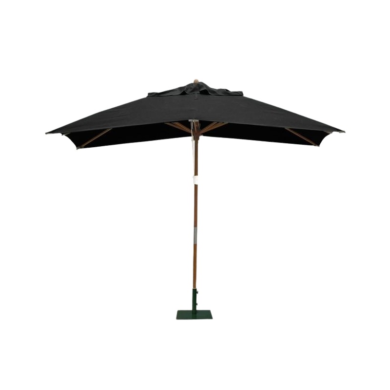Square Shape 2x2 Meter Parasol - Black